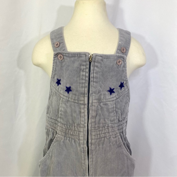 Vintage 80’s Gray Corduroy Happy Kids Football Overalls 4T - Picture 2 of 7